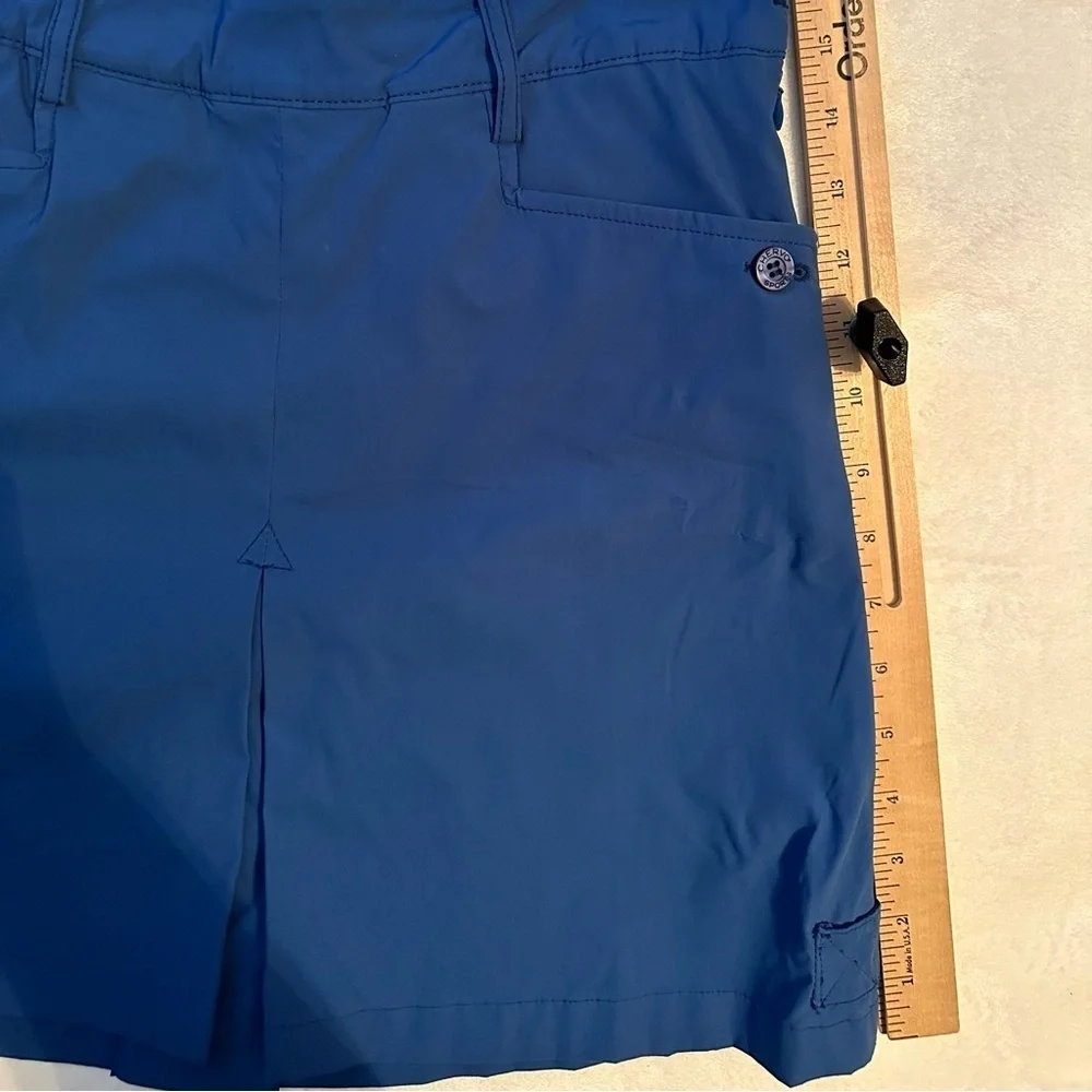 Chervo Golf Mini Short & Skirt Womens XS/ 4 Blue SKORT Pockets Activewear sport